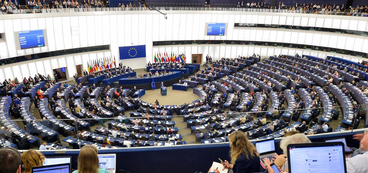 Pleno del Parlamento Europeo.