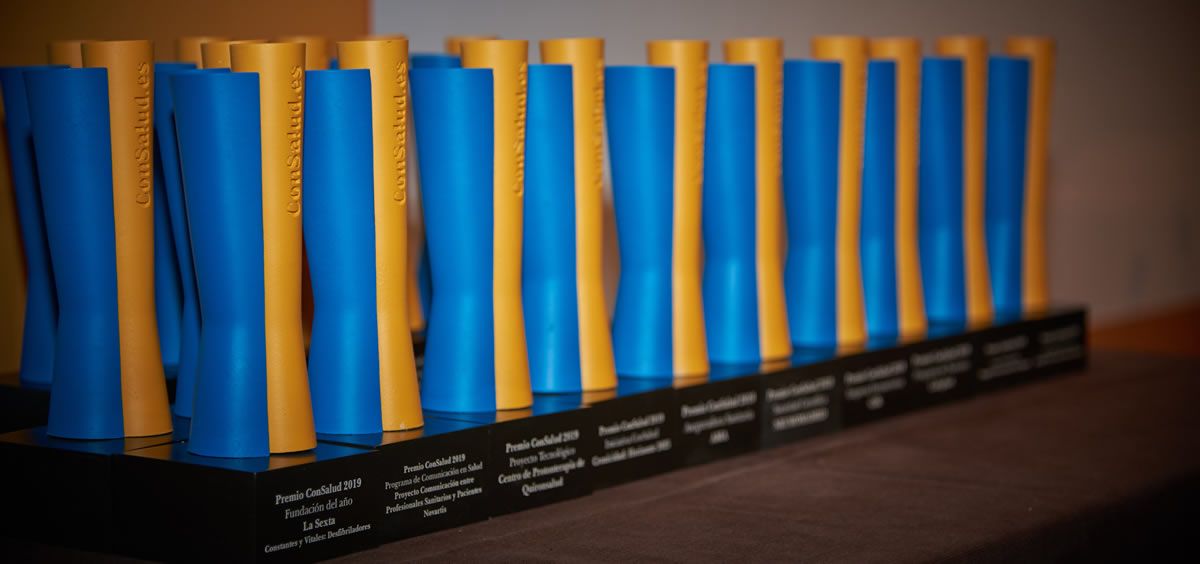 Estatuillas de los Premios ConSalud 2019