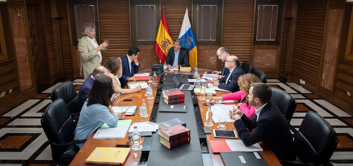 Una imagen del Consejo de Gobierno de Canarias