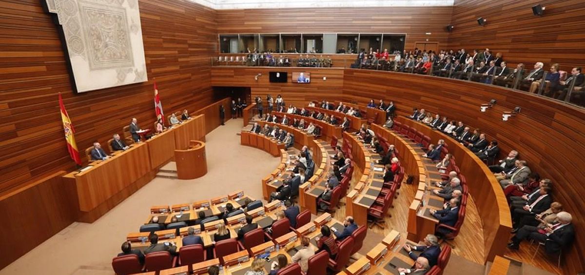 Imagen de una sesión plenaria en las Cortes de Castilla y León.